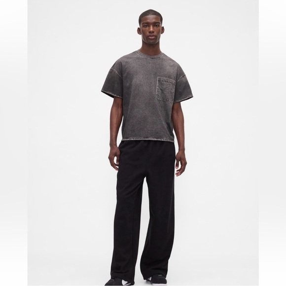 Gap × BÉIS Knit Denim Pocket T-Shirt NWT Size S/M - Picture 7 of 13